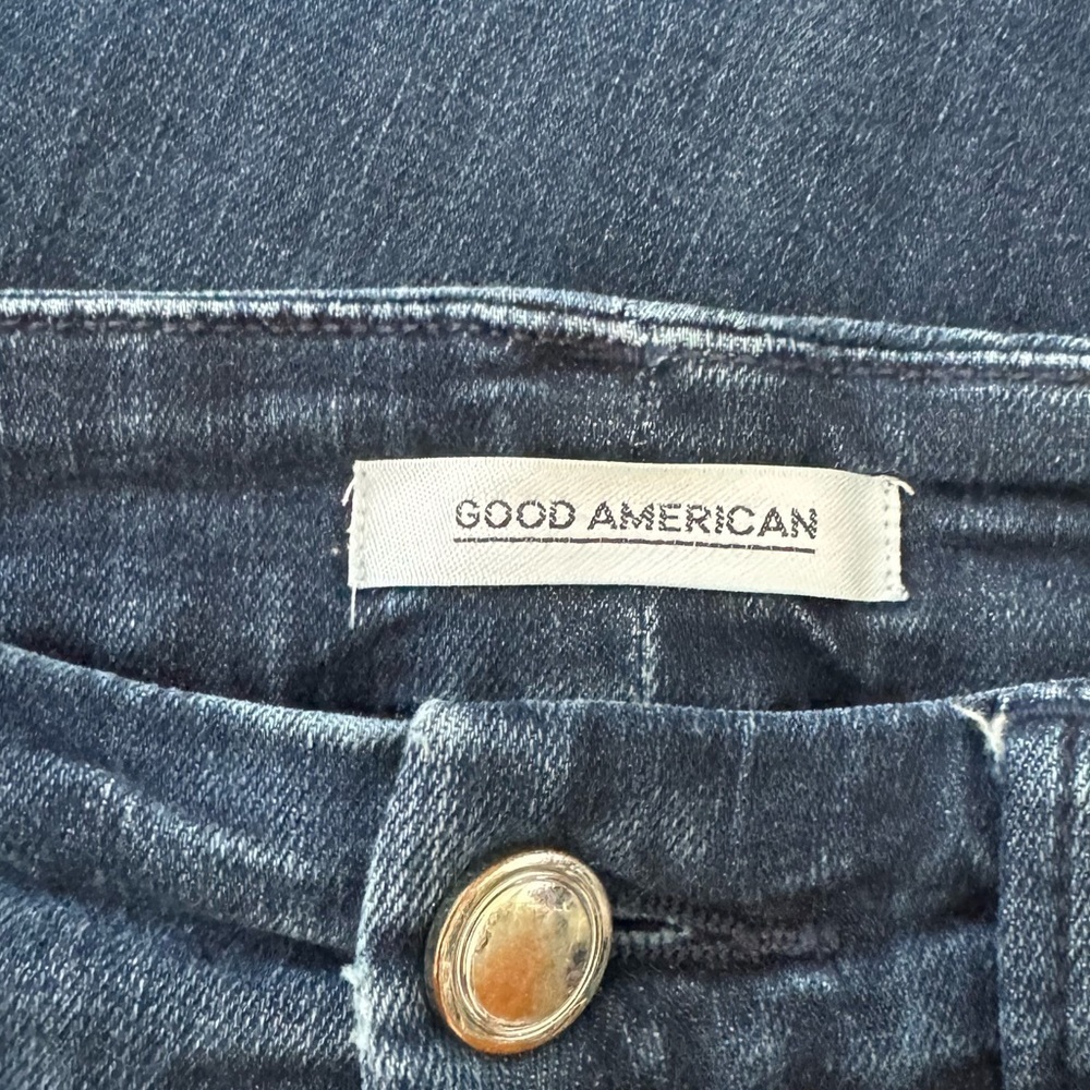Women’s Good American good legs dark wash mid rise skinny jeans 4/27 - Picture 4 of 6
